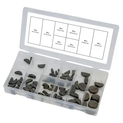 Feather keys assortment, 80 pcs 