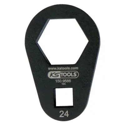 3/8" set of insert ring spanners, extra flat, 24 mm 