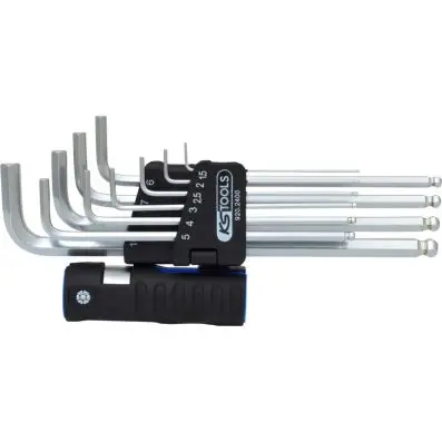 3 in 1 Hexagon key wrench set,10 pcs ext ra long, ball ended 