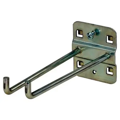 Double tool holder with vertical hook en d, Ø 6 mm, 150mm 