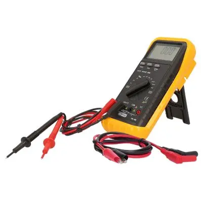 Digital multimeter, including test prods and crocodile clamps 