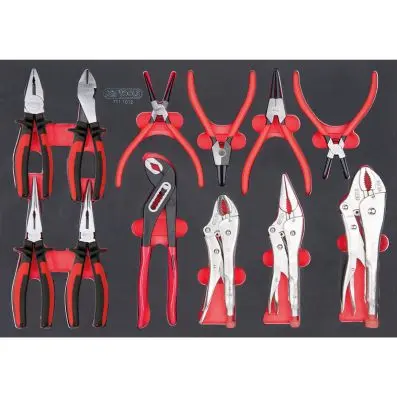 SCS Pliers set, 12 pcs, 1/1 system inser t 