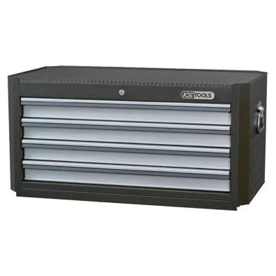 MASTERline tool cabinet top chest black/ silver with 4 drawers, 910 mm 