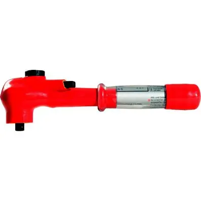 3/8" torque wrench with protective insul ation and reversible ratchet head, 5-50N 