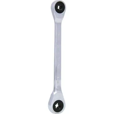 GEARplus Double ring ratchet spanner, E6 xE8 