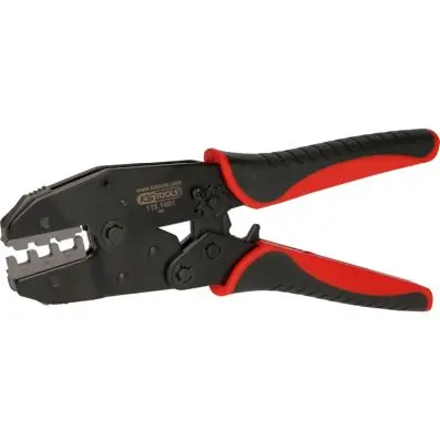 Crimp pliers for insulated terminals and end connectors with shrink tubing 