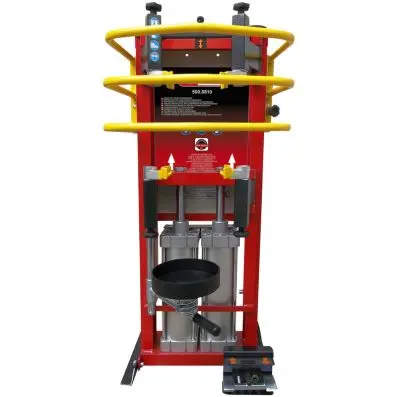 Pressurised air spring tensioner with do uble cylinder 
