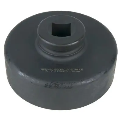 1" axle nut socket, 8 point, short, 130 mm 