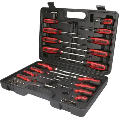 ERGOTORQUEplus screwdriver and bit set, 39 pcs 