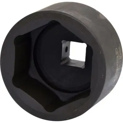 Hexagon impact socket, short, 1", 80mm 