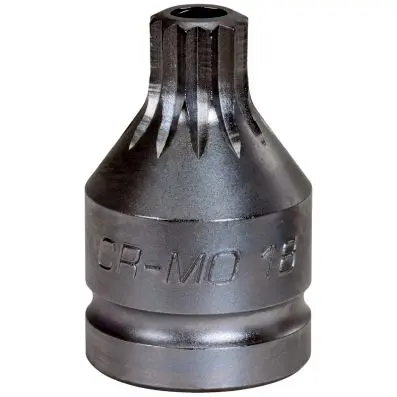 3/4" impact bit socket XZN tamperproof, M18 