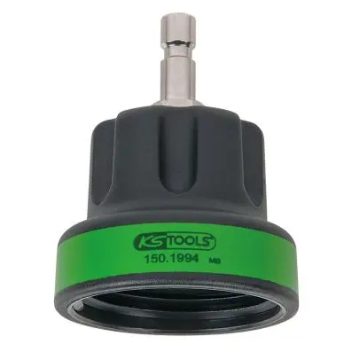 Coolant system adapter, #22, M 45 x 3.0, green 