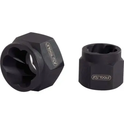 Spiral profile socket nut, M8 