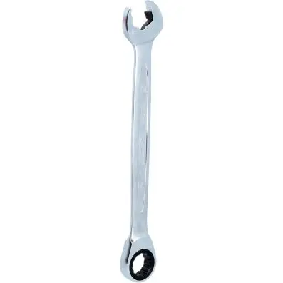 DUO GEARplus combination spanner set wit h ratchet mechanism in ring and open jaw 