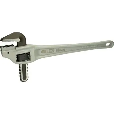 Aluminium single-handed pipe wrench, 2" 
