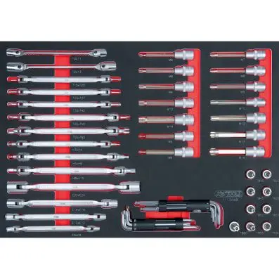 SCS wrench set, 53 pcs, 1/1 system inser t 