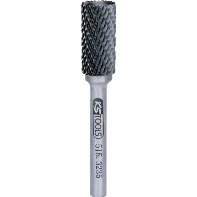 Hard metal cylinder rotary burr form A w ith spur gearing, 12mm 