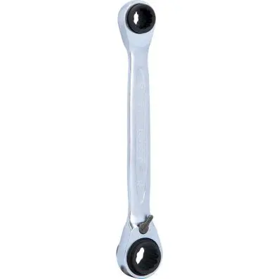 4 in 1 GEARplus reversing double ratchet ring spanner, 8x10+12x13mm 