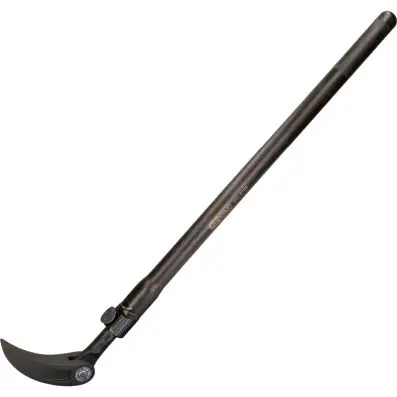 Telescopic flexible roll head pry bar, 8 65-1350 mm 