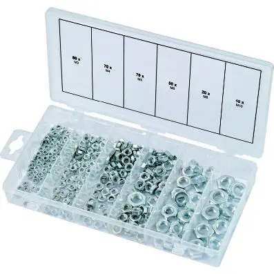 Nuts assortment, metric, M3-M10, 300 pcs 
