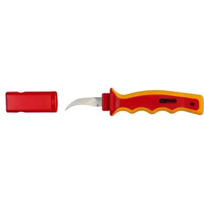 Paper section knife with protective insu lation, 210mm 
