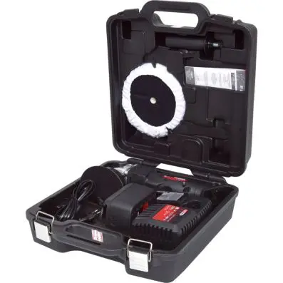 Cordless polisher, 2.300 r.p.m. 18V, wit h 1 battery and 1 charger 