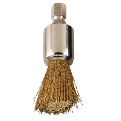 End brush with corrugated brass wire, fo r 152.1370 
