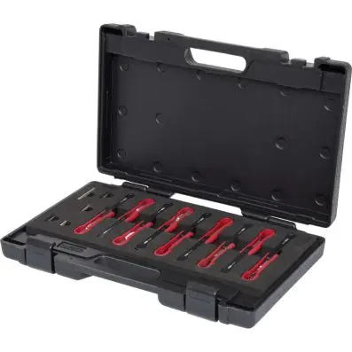 Commercial vehicles, unlocking tool set, 14 pcs. 