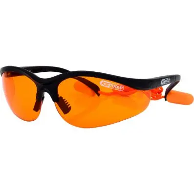 Glasses - orange with ear plugs 