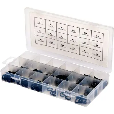 O-rings assortment, internal Ø 3-22mm, 2 25 pcs 