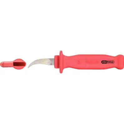 Paper section knife with protective insu lation, 205mm 