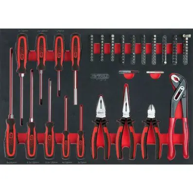 SCS screwdriver and pliers set, 112 pcs. in 1/1 system insert 