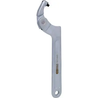 Flexible hook wrench with pin, 32-76mm 
