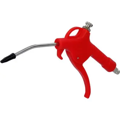 Pneumatic blow out pistol with flow regu lation 