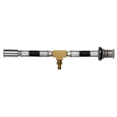 Manometer connection hose with 1/4" hose connection for universal use with 3/8" a 