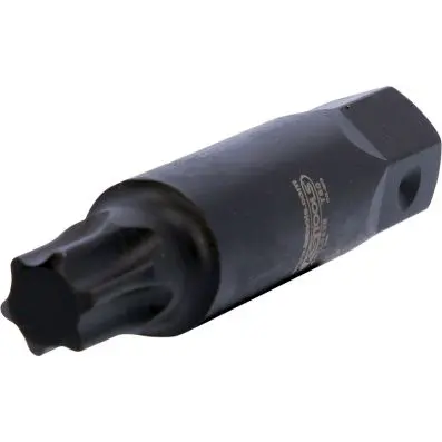 Impact bit socket Torx adaptor, 107mm, T 80 