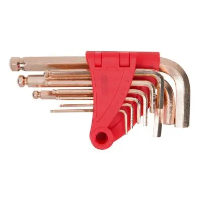 BRONZEplus Hexagon key wrench set, with ball end 8 pcs 