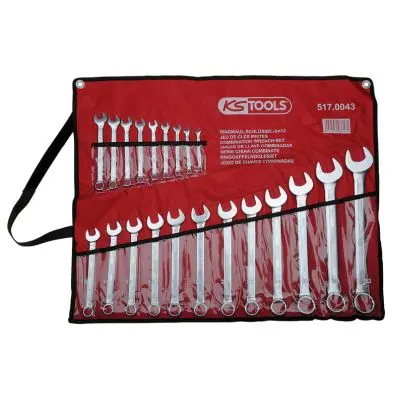 Combination spanners set, offset, 21 pcs 6-32mm 