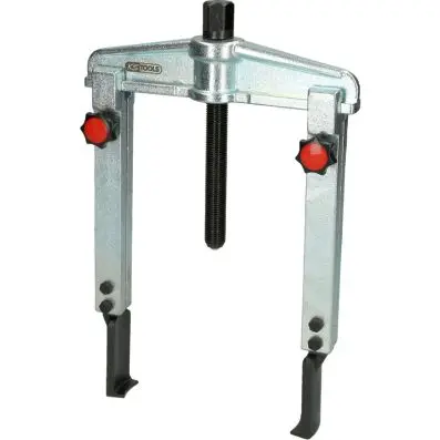Quick adjustment universal 2 arm puller set with extremely narrow and extended l 