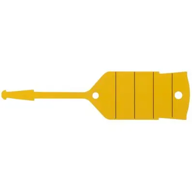 Key chain with loop, yellow, pack of 500 