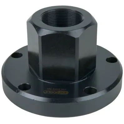 Wheel hub flange with threaded adaptor 1 .1/2" x 16G 
