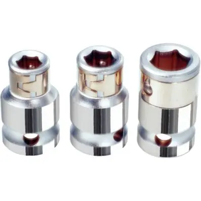 3/8" CHROMEplus Bit adaptor socket, for 1/4" 