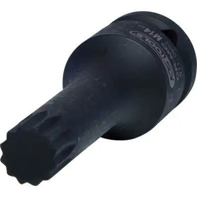 1/2" Impact bit socket for spline( XZN) screws, long, M14 