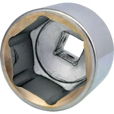 1" Hexagonal socket, short, 70mm 