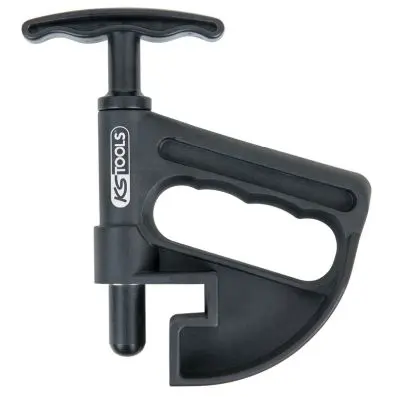 Tyre bead hold-down device for tyre asse mbly 