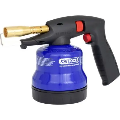 Universal cartridge soldering torch with piezo ignition, blue 