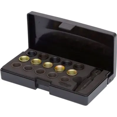 Sparkplug thread repair kit, 16 pcs 