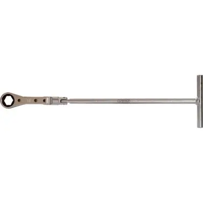 Glow plug T-handle ring ratchet wrench, 14mm 