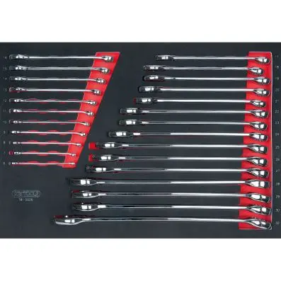 SCS CHROMEplus Combination spanners set, 26 pcs, 1/1 system insert 