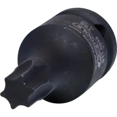 1/2" Impact socket for Torx screws, shor t, T55 